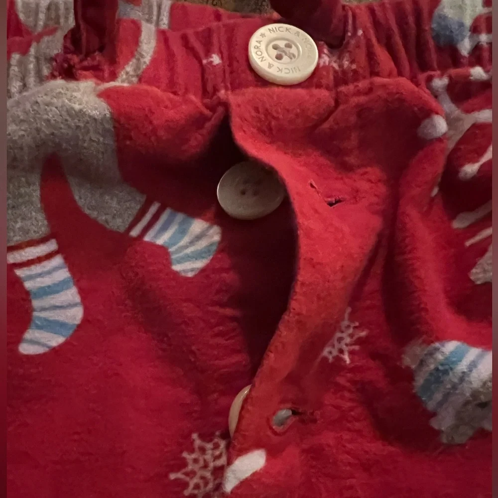 - Nick & Nora M Sock Monkey Fleece Pajama Pants! VGUC!